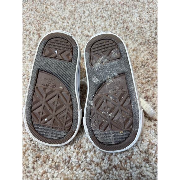 Converse All Star Red & White Kids/toddler/baby sneakers/shoes, High Tops; 4 - Picture 2 of 9